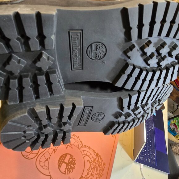 Timberland Heritage TB0A28MBEQ4 Boot Men Black Leather 6 Inch Lace-Up SZ 10 NEW - Picture 8 of 16